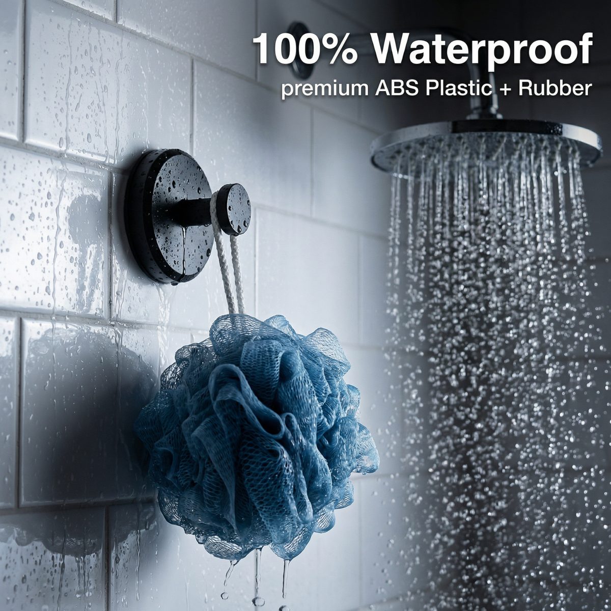 100% Waterproof — ABS plastic and rubber construction